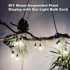 Plug in Pendant Light Cord Kit - 16Ft Light Socket with Cord E26/E27 Extension Hanging Lantern Lamp Cable with Switch,Socket Rings, 4 Pack, Black