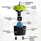 2.5 Gallon Small Shop Vac, 1.5 Peak HP Mini Shop Vac with Blowing Function, 15Ft of Cleaning Reach, 3 in 1 Shop Vacuum Wet and Dry for Floor/Car/Garage