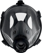 MIRA Safety CM-I01 Full-Face Industrial-Grade Gas Mask with 40mm NATO Filter Compatibility and Advanced Valve Design