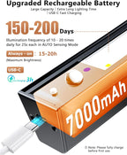 Rechargeable Motion Sensor Ceiling Light, Full Metal Pendant Lights, Battery Operated LED Closet Lights with Remote, Timer - 3 Color 500LM Dimmable, Cordless Magnetic Mount for Garage Kitchen,Black