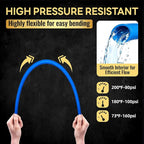 3/4 Inch-300 ft Foskan Blue PEX-B Pipe,Water Tubing with a Pipe Cutter,a Crimper Tool,a Canvas Bag,30 PCS PEX & 100 PCS Cinch Clamps