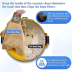 5 Pack DXVA19-4111, DXVA19-4101 Vacuum Bags for DEWALT 6 to 10 Gallon Wet/Dry Vacuum, Disposable Shop Vac Bags, Dust Collection Bag Replacement