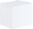 Arkwright Qwick Wick Bar Mop Towels - (Pack of 12) 100% Cotton Quick Dry Dishcloths, Super Absorbent Multipurpose Cleaning Rags for Restaurants, Kitchen, Bathroom, Hotel, 16 x 19 in, Solid White