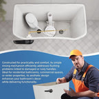 iFealClear Universal Metal Toilet Handle Replacement Kit, Front Mount Toilet Tank Flush Lever with Stainless Steel Chain, Fits Most Toilets, Oil Rubbed Bronze