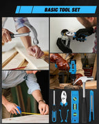 139-Piece Tool Set - Tool Kit with 8V Cordless Drill Driver in ToolBox Storage Case, General Household Drill Set for Home Repairs, Handyman, DIY Projects