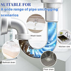 ﻿2PCS Powerful Pipe Dredging Agent,350ml Drain Clog Remover Agent,Fast Foaming For Kitchen Toilet Pipeline Quick Cleaners, Unclog Toilet Clog And Kitchen Sink Pipe Unblocker Powder