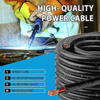 100ft 14/4 14 AWG Portable Power Cable (4 Conductor) - SOOW 600V 14 Gauge Electric Wire for Motor Leads, Portable Lights, Battery Chargers and Machinery - 4 Conductor - 100 Feet Electrical Cord