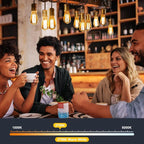 Brightown 6 Pack LED Edison Light Bulbs, 6W, Equivalent 60W, High Bright 2700K Warm White,750 Lumens, Non-Dimmable, E26 Base ST58 Antique Filament Bulbs with 80+ CRI for Ceiling Fan Bathroom Porch