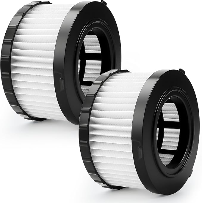 Vac Filter fit for DEWALT DC5151H DCV517B DC515 DCV517 DCV517M1 DC515B 18V 20V Wet Dry Portable Vacuum 2 Pack LUXRILIX