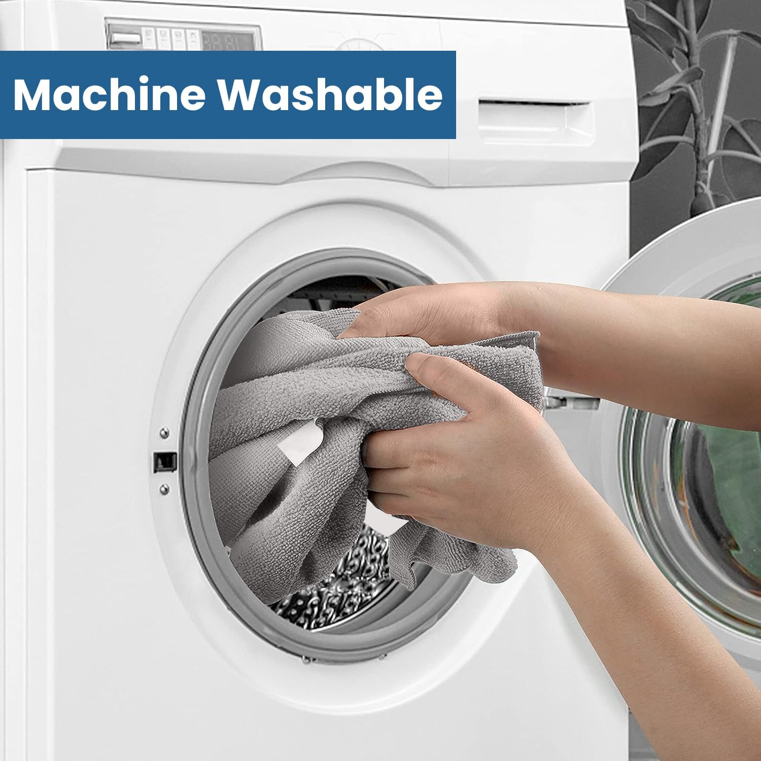 DAN RIVER 24-Pack Gray Microfiber Towels – Ultra Absorbent, Lint-Free & Streak-Free Cleaning Cloths for House, Car & Kitchen - Must-Have Cleaning Essentials - 12" x 12"