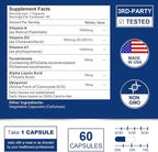 ADK Vitamin Supplement 20000 IU - High Potency Vitamins A, D3 and K1 for Heart, Bone Health and Immune Support Vitamin ADK 180 Capsules