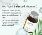 ALGAECAL 4-in-1 Vitamin D3 K2 Complete - ADK Vitamin Supplement, Enhanced Immune Support & Bone Health with D3 K2, A, & E - Whole Body Wellness & Bone Strength, 60 Easy-Swallow Softgels