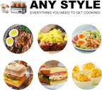 Evoloop Rapid Egg Cooker Electric 6 Eggs Capacity, Soft, Medium, Hard Boiled, Poacher, Omelet Maker Egg Poacher With Auto Shut-Off, BPA Free