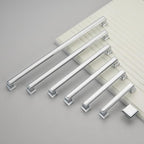 10 Pack 6.3 Inch(160mm) Hole Center Polished Chrome Modern Cabinet Pulls Kitchen Cabinet Handles Kitchen Cabinet Hardware Timeless Drawer Pulls for Dresser Cupboard Wardrobe, Chrome(6.3x10)