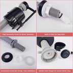 Saillong 4 Sets Toilet Float Replacement Kit, Universal Toilet Flusher Replacement Kit and 2 Inch Flapper Replacement, High-Performance Tank Water Control and Fill Valve