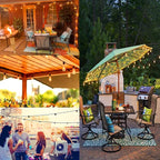 10 Pack Replacement Bulbs for Outdoor String Lights, ST40 Clear Edison Light Bulbs with 7W E17 Intermediate Screw Base Vintage Light Bulbs for Indoor Outdoor Christmas Patio Backyard Decor, Warm White