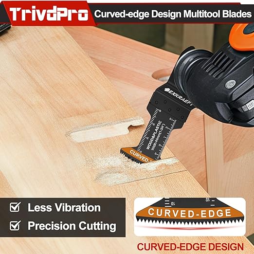 Multitool Blades Multi-Tool Blades Kits - TrivdPro 100pcs Oscillating Tool Blade Oscillating Saw Blades for Metal Wood Plastic, Oscillator Blades for Multi Tool Fits Dewalt Milwaukee Ryobi Fein Bosch