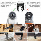 PECHAM Oscillating Tool Blade, 37PCS Universal Wood Metal Oscillating Multitool Quick Release Saw Blades Fit Porter Cable Black & Decker Rockwell Ridgid Ryobi Milwaukee DeWalt Chicago Craftsman