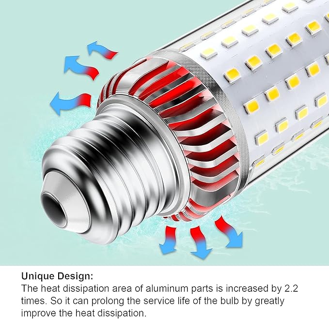 gezee 25W LED Light Bulb, E26 Base LED Lamp, 200 Watt Equivalent, 2500 Lumens, Warm-White 3000K, Non-Dimmable (3-Pack