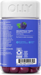 OLLY Extra Strength Sleep Gummy, Occasional Sleep Support, 5 mg Melatonin, L-Theanine, Chamomile, Lemon Balm Extracts, Sleep Aid, BlackBerry Flavor - 90 Count (Packaging May Vary)