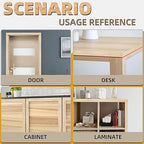 GSCIT Club Oak Wood Veneer, 8 inch x 25ft Wood Edge Banding Pre-glued Flexible, Veneer Tape Banding for Cabinet Repair Furniture Restoration