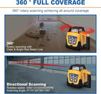 Automatic Self Leveling Rotary Laser, 500m Red Laser Survey Level with Tripod Aluminum Grade Rod, 360 Degree Rotating Horizontal & Vertical Laser Level Kit, Transit Level for Construction