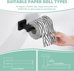 Suyar Matte Black Bathroom Hardware Set, SUS 304 Stainless Steel Bath Accessories Kit 4 PCS, Include Robe Hook, Toilet Paper Holder, Hand Towel Holder, Towel Bar, Wall Mounted