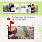 Winter Cardinal Bird Oversized Magnetic Mailbox Covers Christmas Branches Snow Mailbox Wraps Large Size 25.5 X 21 Post Letter Box Covers Home Garden Outdoor Decorations
