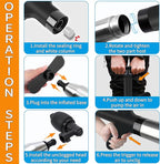 Toilet Plungers for Bathroom, Air Toilet Plunger Drain Blaster with Real-Time Barometer, High Pressure Toilet Plunger Heavy Duty for Bathroom,Kitchen Sink,Floor Drain,Toilet Clogged