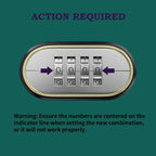 Heavy Duty Combination Padlock, Outdoor Combo Lock Weatherproof, Pad Locks with Long Shackle for Locker, Shed, Garage, Gate, Fence, 6 Pack