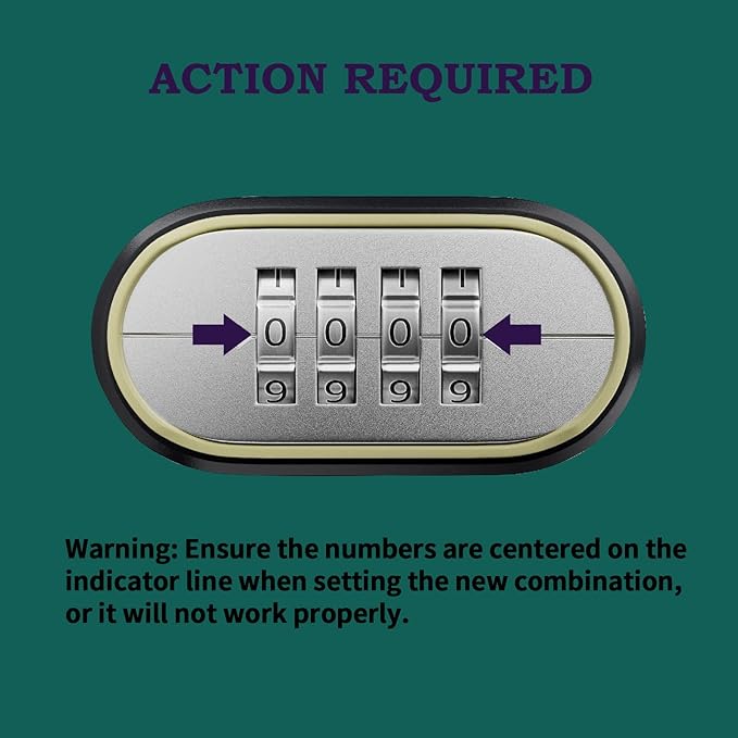 Heavy Duty Combination Padlock, Outdoor Combo Lock Weatherproof, Pad Locks with Long Shackle for Locker, Shed, Garage, Gate, Fence, 6 Pack