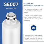 HAF-CIN/EXP Water Filter for Samsung DA29-00020B Rs25h5111sr, Hdx Fms-2 Water Filter for Samsung Refrigerator rf28hfedtsr RF263BEAESR Rf260beaesr RF263BEAESG Rs25j500dsr Rf28hmedbsr, 3 Pack SETFEEL