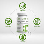 Magnesium Glycinate 400mg | Elemental Magnesium - 300 Capsules | Chelated for Easy Absorption | Highly Purified Essential Trace Mineral for Muscle, Joint, Heart, & Immune Support