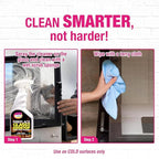 Quick 'n Brite Fireplace Glass Cleaner 24oz, Nonabrasive Cleaning Spray for Oven, Cooktops, Ceramic-Glass, Microwave Glass (Pack of 2)