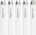 F32T8/865 Fluorescent Light Bulb, 48 Inch, 32 Watts, 6500K Daylight, 2800 Lumens, G13 Bi-Pin Base, 4FT T8 Fluorescent Tube Light Bulbs - 5 Pack