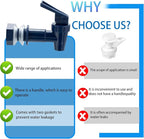 Replacement Cooler Faucet Water Bottle Jug, BPA-Free Plastic Spigot Spout Water Beverage Lever Pour Dispenser Valve, Crock Tap (2 Blue)