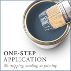 AMY HOWARD AT HOME Chalk-Based One Step Paint for Furniture, Cabinetry, Decor, Finish, and More | No Stripping, Sanding, or Priming | Medium Base | 16 Ounce | Lakai Blue