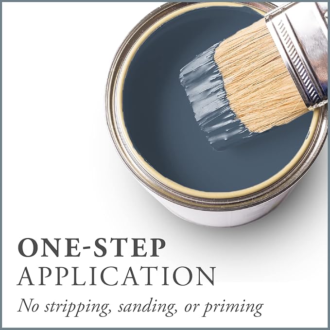 AMY HOWARD AT HOME Chalk-Based One Step Paint for Furniture, Cabinetry, Decor, Finish, and More | No Stripping, Sanding, or Priming | Medium Base | 16 Ounce | Lakai Blue