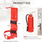 4Pack 2.5LB Fire Extinguisher Mount,fire Extinguisher Bracket for Vehicle,Car, Boat, Truck,Home,fire Extinguisher Holder Wall Mount,fire Extinguisher Hanger (Red)