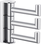 Angle Simple Towel Hook for Bathroom, SUS 304 Stainless Steel Foldable Robe Towel Holder, Wall Coat Hook, Polished Chrome