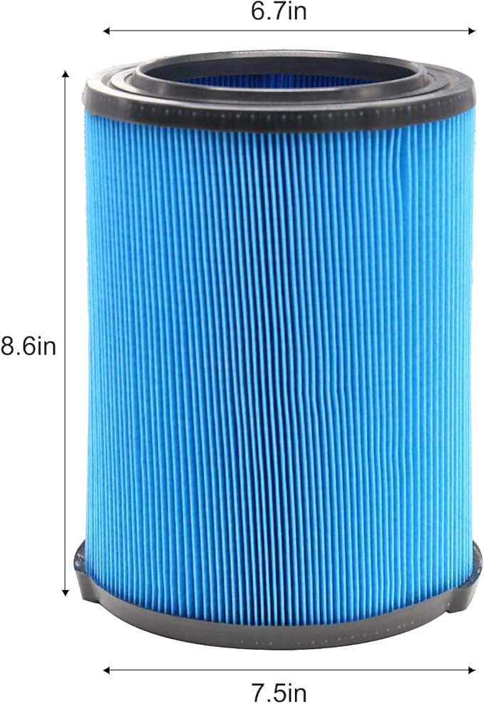 VF5000 3-Layer Pleated Paper Vacuum Filter for Rigid Vac 6-20 Gallon Wet Dry Vacuums WD1450 WD0970 WD1270 WD09700 WD06700 WD1680 WD1851 RV2400A