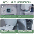 Toilet Tank to Bowl Coupling Kit, Replacement Repair Parts AS738756-0070A Fits for American Standard Champion 2 Piece Toilet, 3" Toilet Tank Gasket for Most 3 Inch Flush Valve Opening Tanks