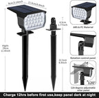 Solar Spot Lights Outdoor Color Changing, [7 Mode/12 Pack] Christmas Landscape Spotlights, Solar Light Outdoor Waterproof, Led Powered Flood Light for Outside Pathway Yard Garden Tree Halloween