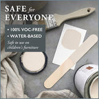 AMY HOWARD AT HOME Chalk-Based One Step Paint for Furniture, Cabinetry, Decor, Finish, and More | No Stripping, Sanding, or Priming | Ultra-Light Base | 32 Ounce | Linen