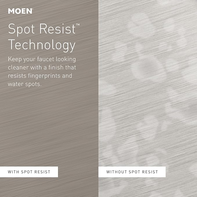 Moen Sombra Spot Resist Stainless Single-Handle Pull-Out Sprayer Kitchen Faucet with Soap Dispenser and Power Clean, 87701SRS