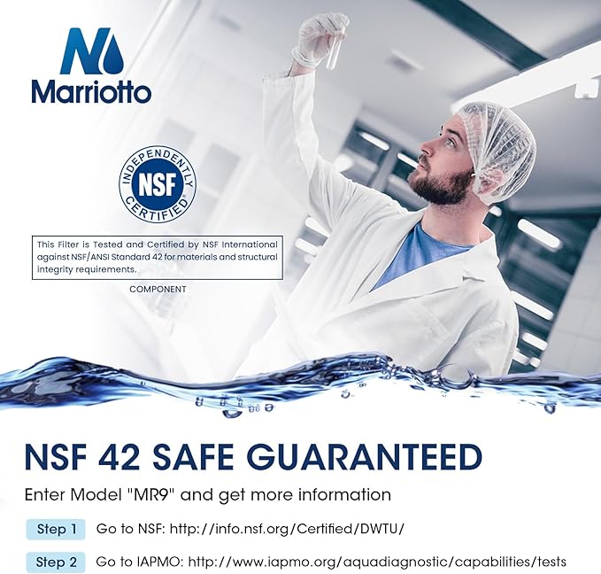 MARRIOTTO XWF Water Filter Replacement for GE XWF Refrigerator Water Filter, 3 Pack (Not XWFE)