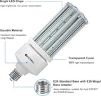 Led Corn Light Bulb 100W 15000LM Bright 5000K Led Bulb E26/E39 Base 1000W Equivalent Metal Halide HID CFL for Indoor Outdoor Lighting Warehouse High Bay Light Fixture Garage Workshop
