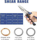 6-Inch Long Needle-Nose Side Cutting Pliers with Heavy Duty Nickel Chromium Steel Construction