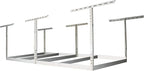 MonsterRax 4x8 Overhead Garage Storage Rack Frame Kit - Hanging Garage Ceiling Storage Rack System - (White, 24"-45")