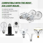 Light Socket Extender,Porcelain Socket Extension Adapter,E26 to E26 Standard Medium Screw Bulb Socket Extender Adapter,Recessed Socket Extension Converters